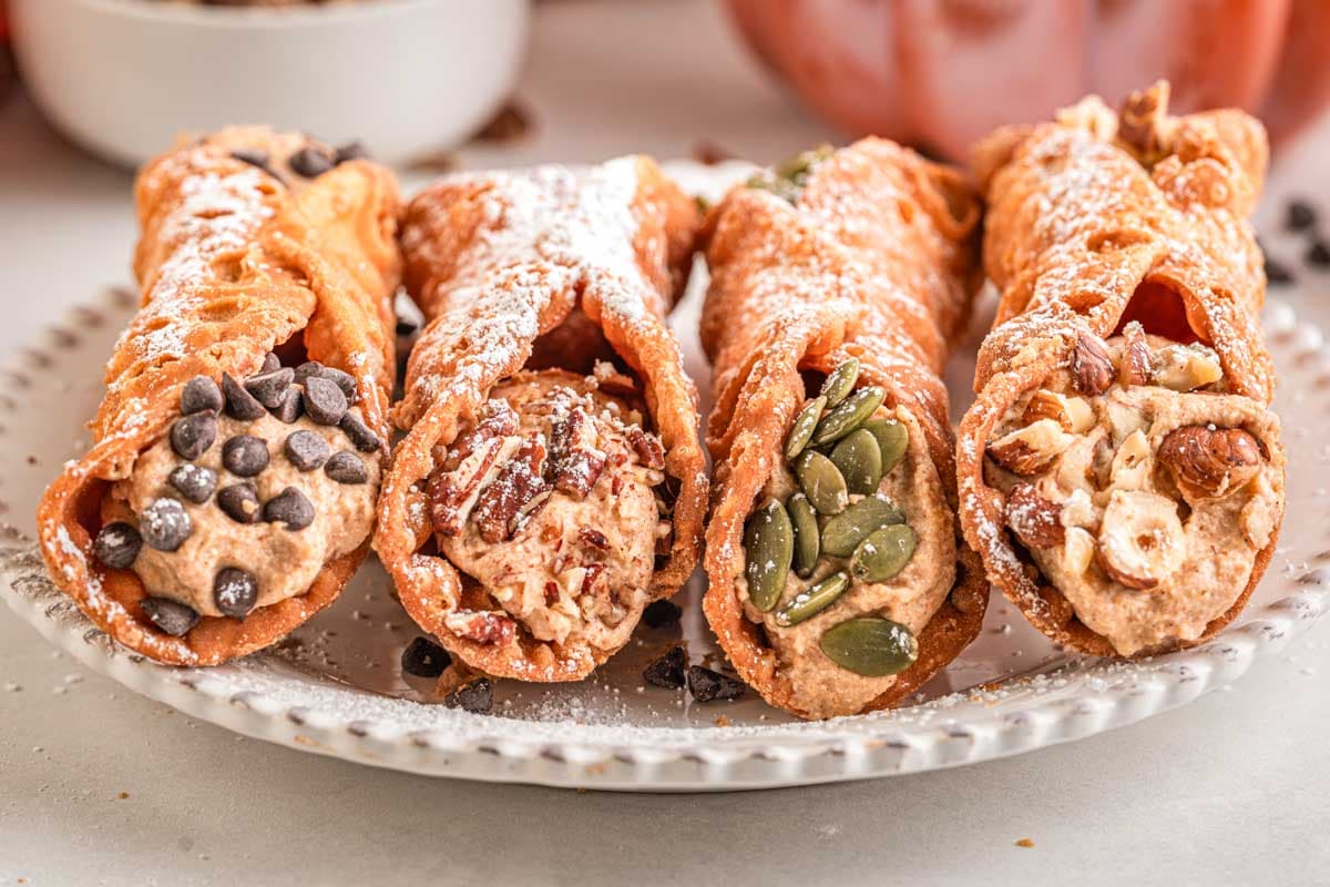 Pumpkin Spice Cannoli