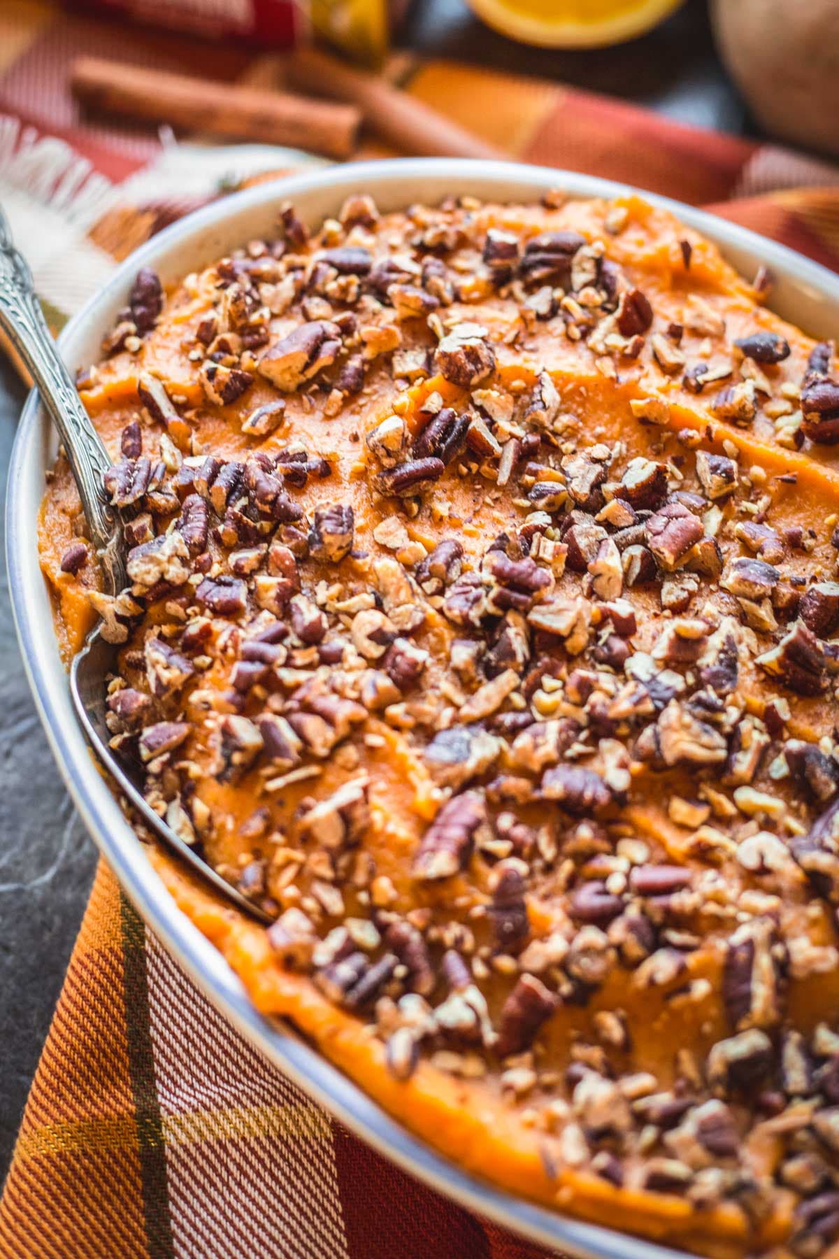 Mashed Sweet Potatoes with Orange