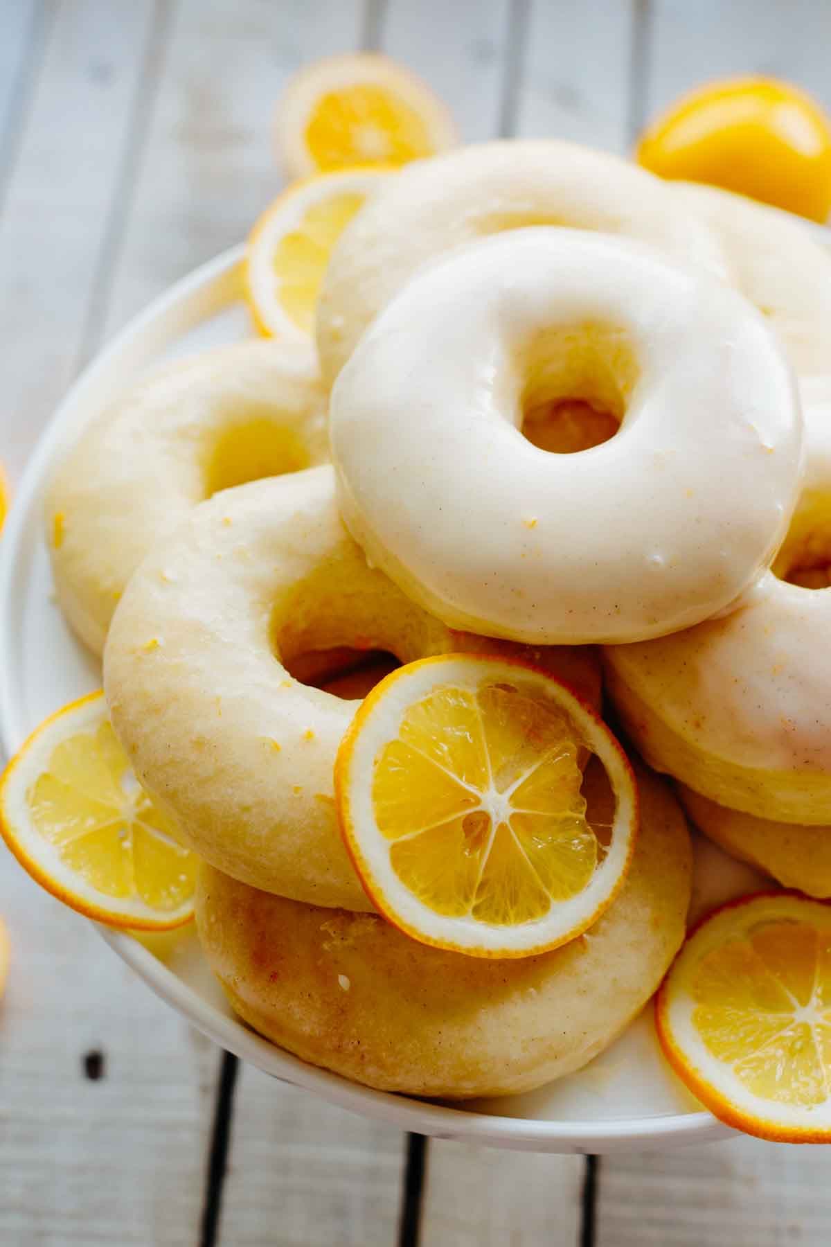 Meyer Lemon Baked Doughnuts