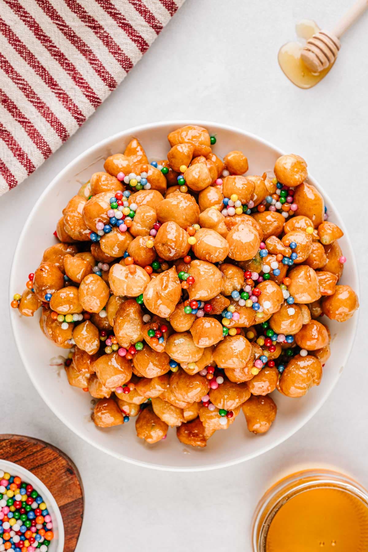 Pignolata (Sicilian Honey Balls)