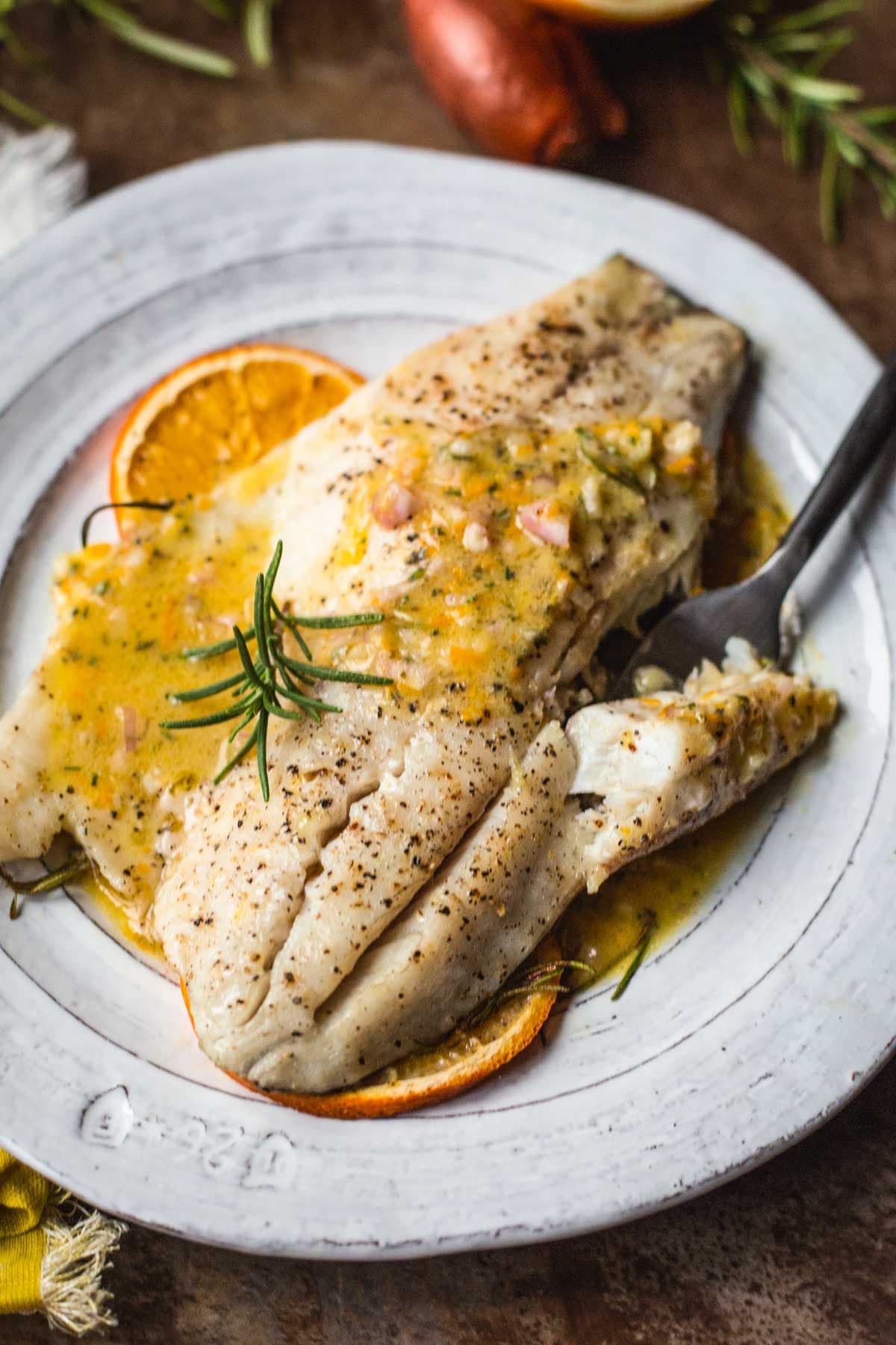 Rosemary Orange Baked Fish