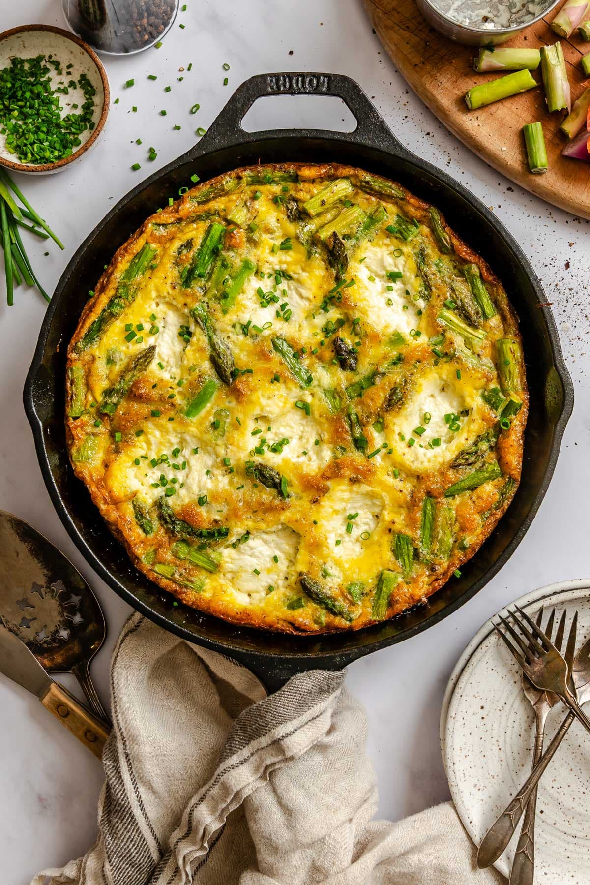 Asparagus Frittata with Ricotta