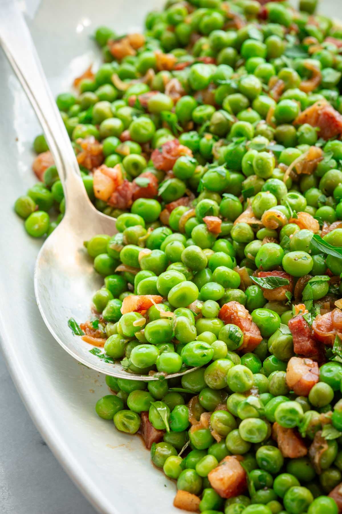 Easy Peas with Pancetta