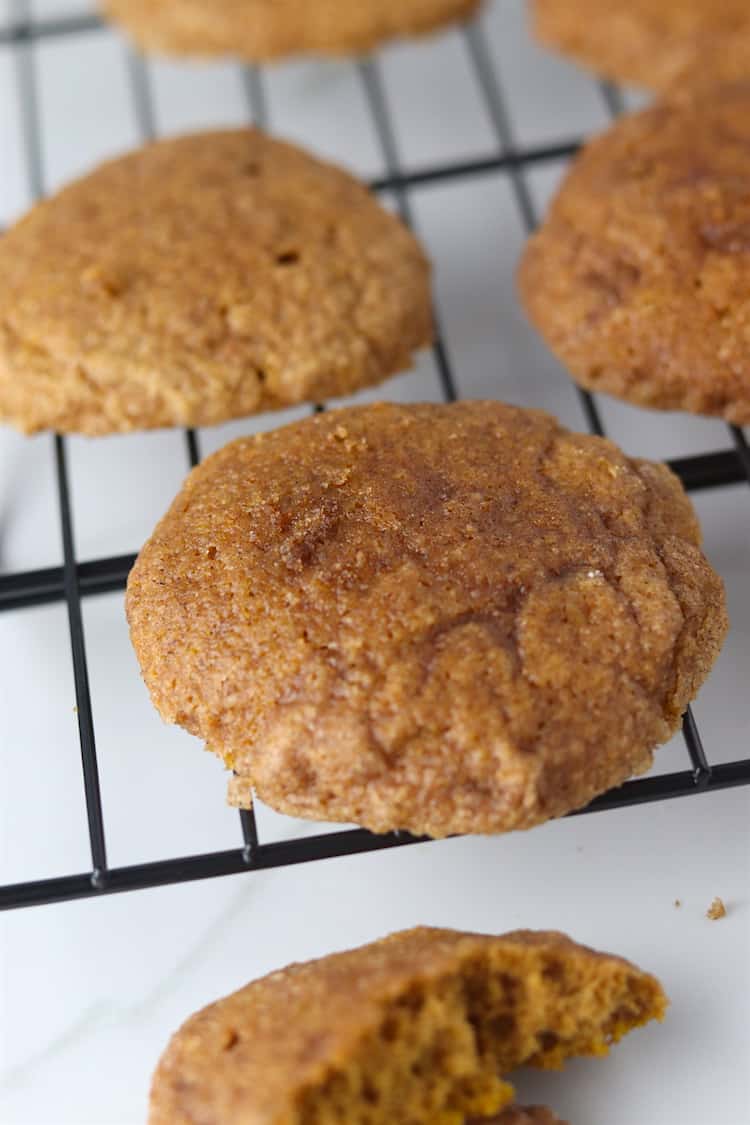 Soft Baked Pumpkin Snickerdoodles