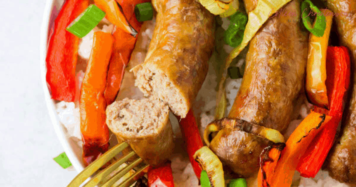 Easy Air Fryer Sausage and Peppers