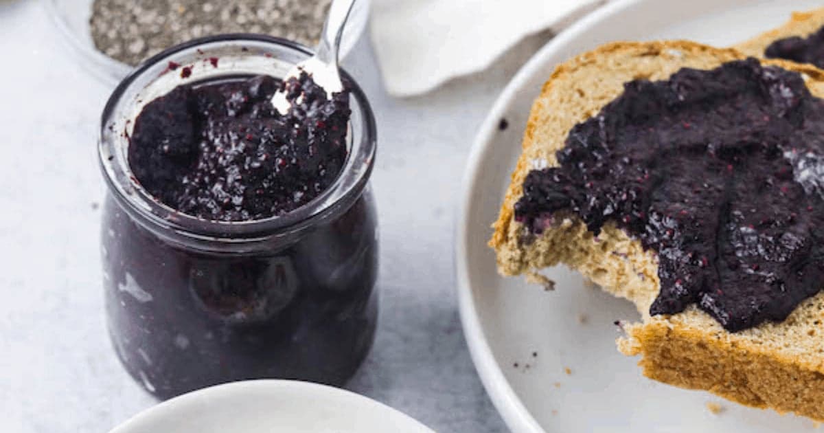 No Sugar Added Blueberry Jam