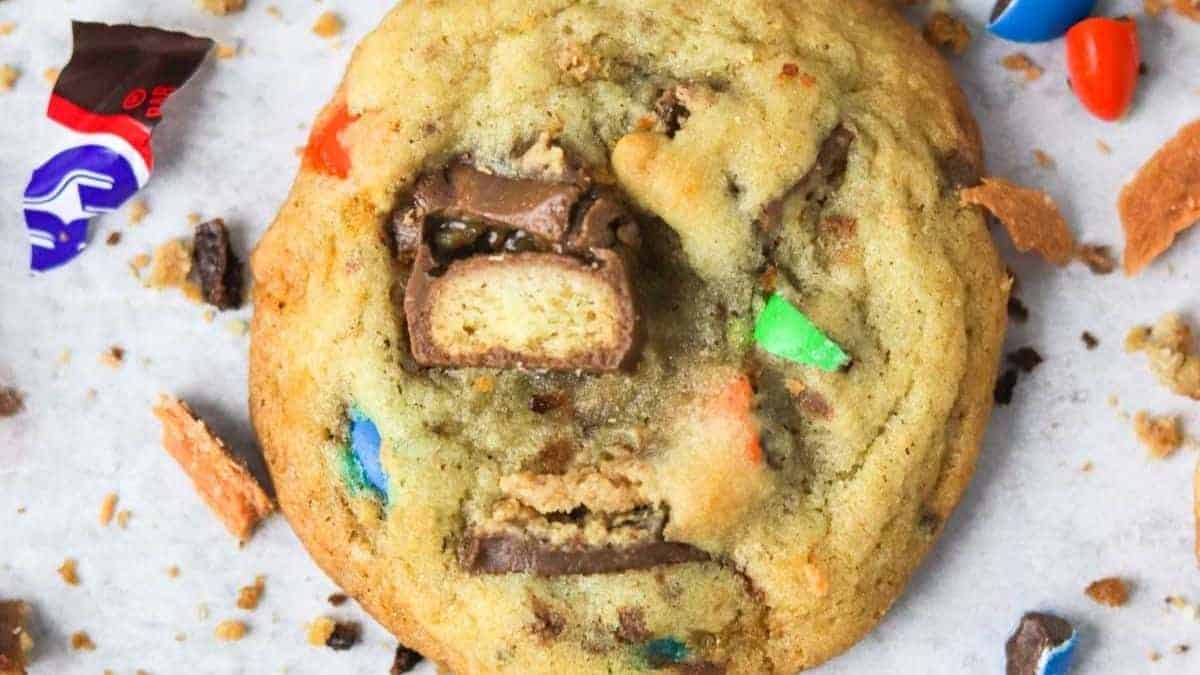 Chewy Leftover Candy Cookies