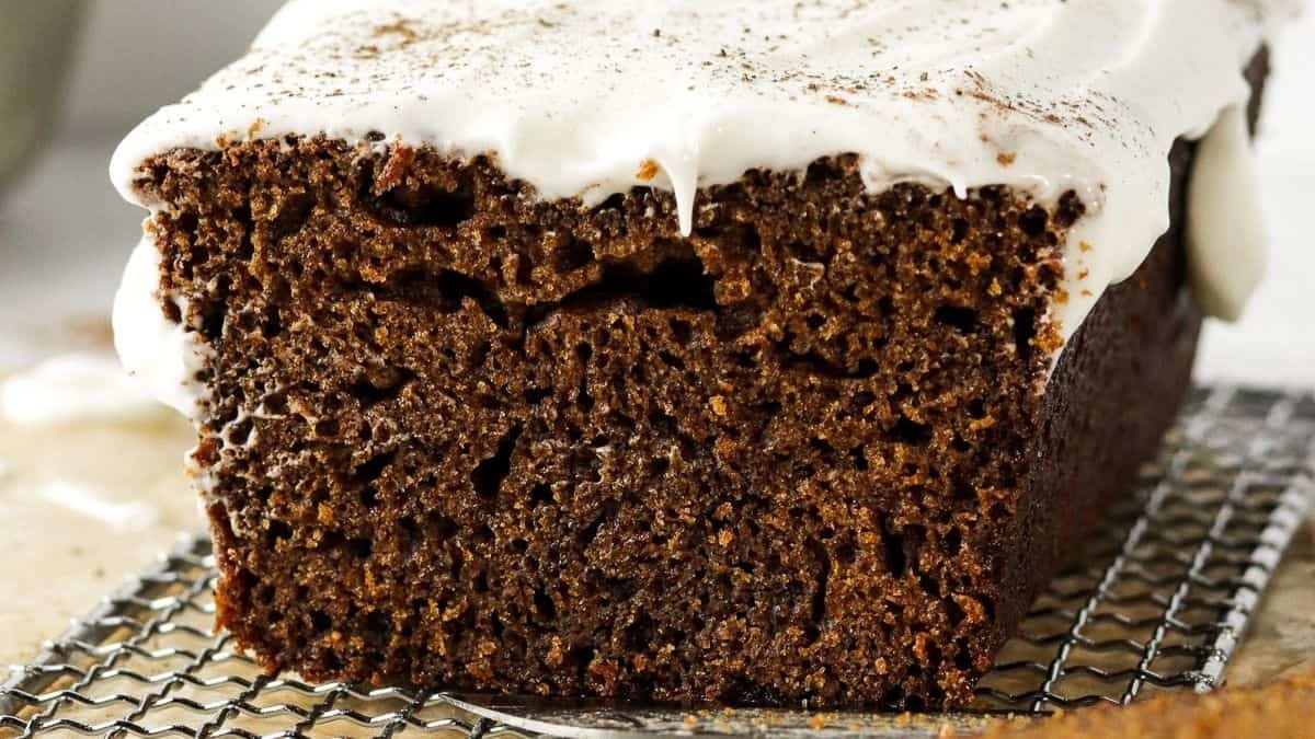 Cream Cheese Frosted Ginger Loaf Cake