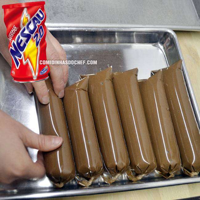 Sacolé de Chocolate com Nescau