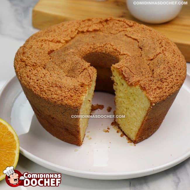 Bolo de Laranja no Liquidificador