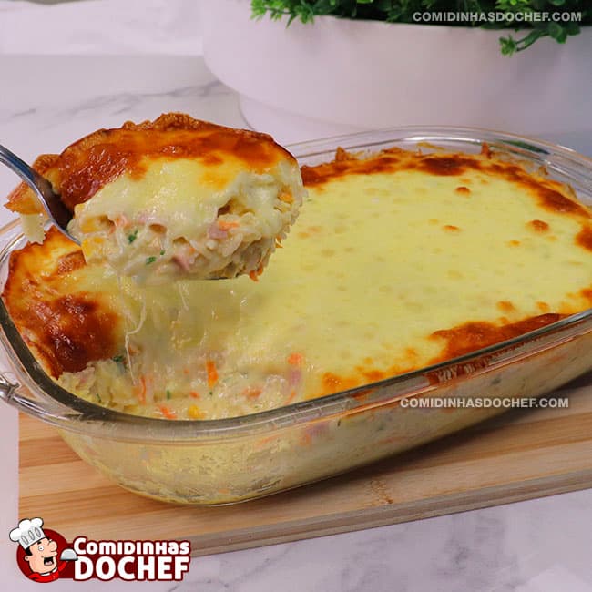 Arroz de Forno com Presunto e Queijo