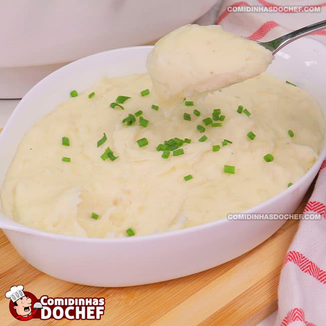 Purê de Mandioca para Escondidinho