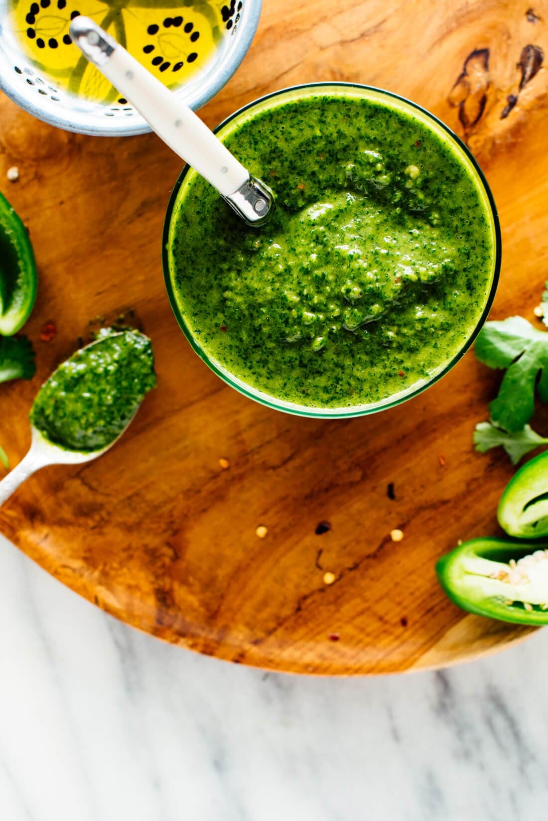 Zhoug! (Spicy Cilantro Sauce)