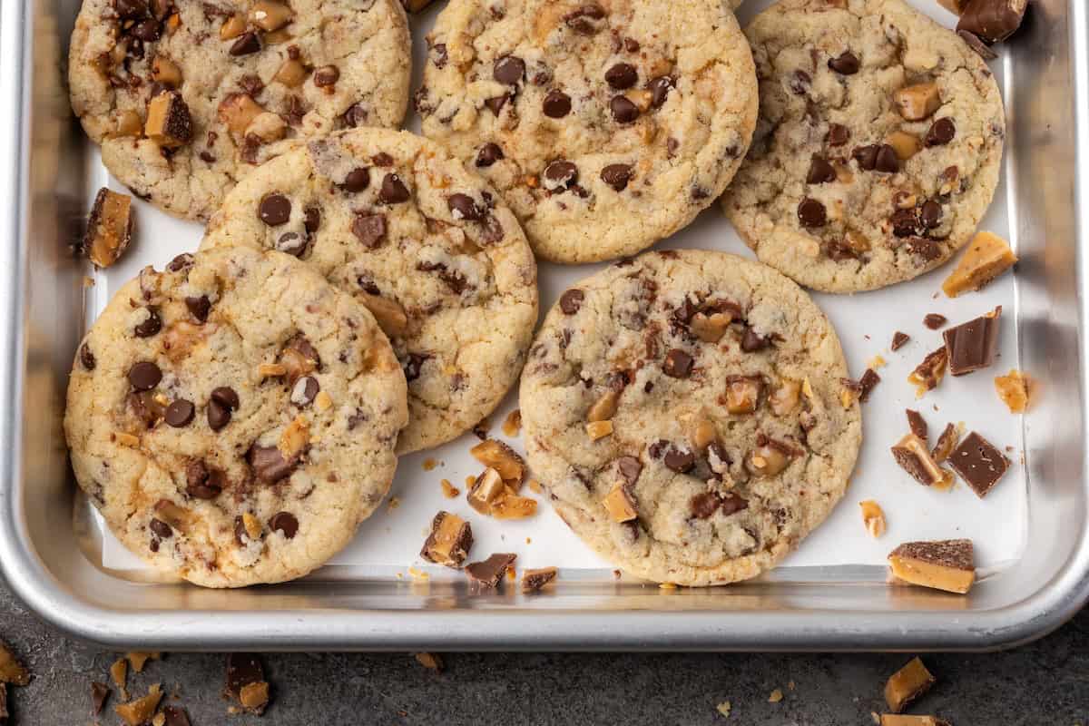 Toffee Chocolate Chip Cookies