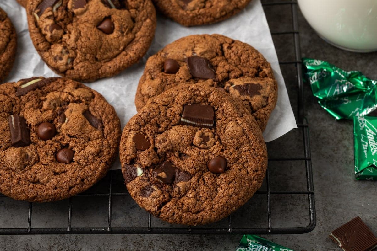 Double Chocolate Mint Cookies