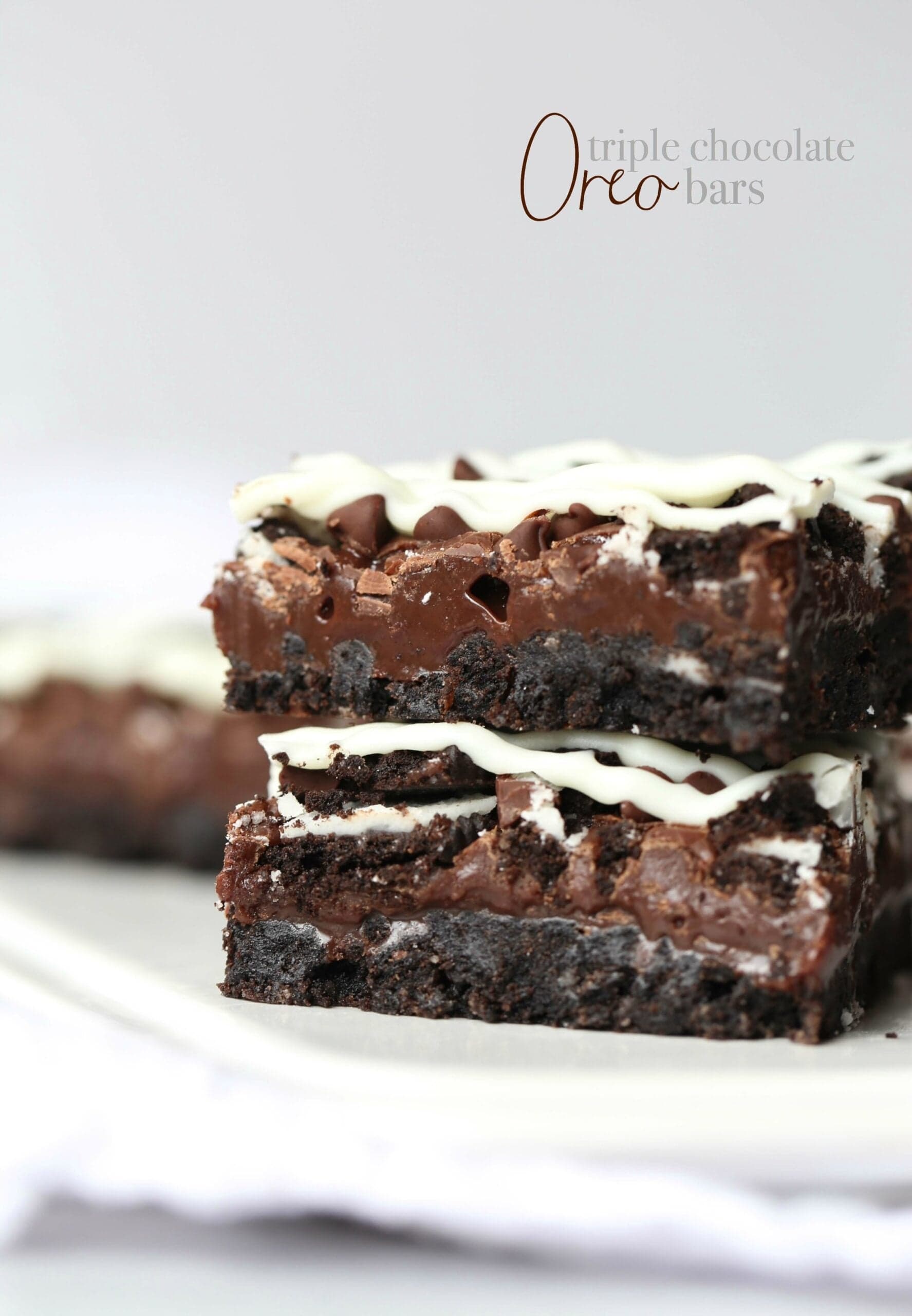 Triple Chocolate Oreo Bars