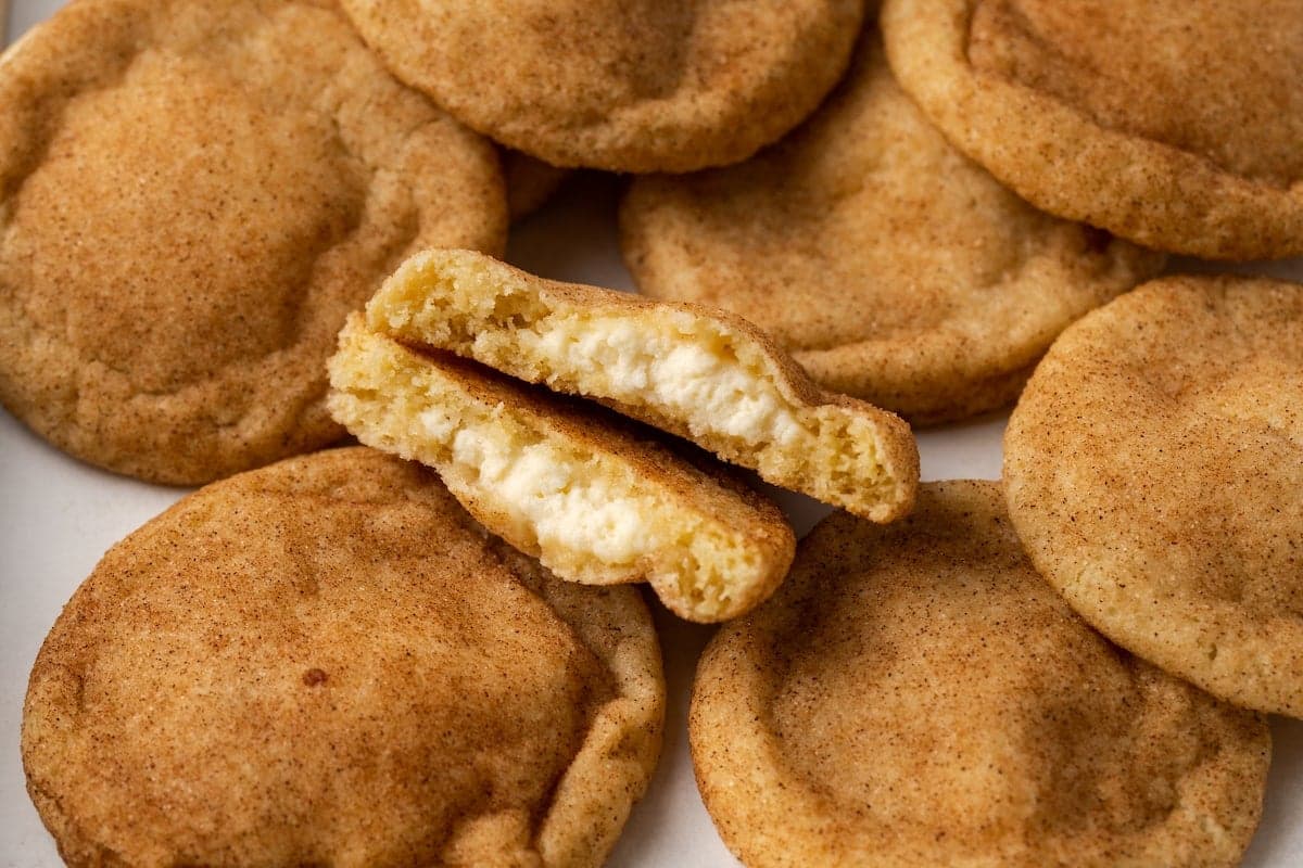 Cream Cheese Stuffed Snickerdoodles