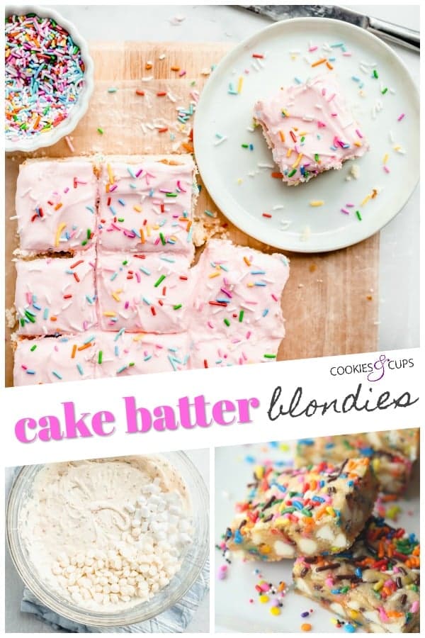 Cake Batter Blondies