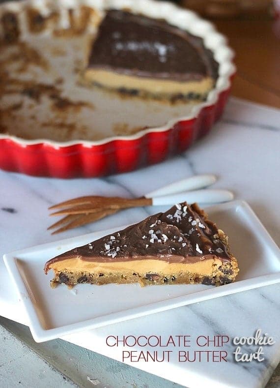 Chocolate Chip Cookie Peanut Butter Tart