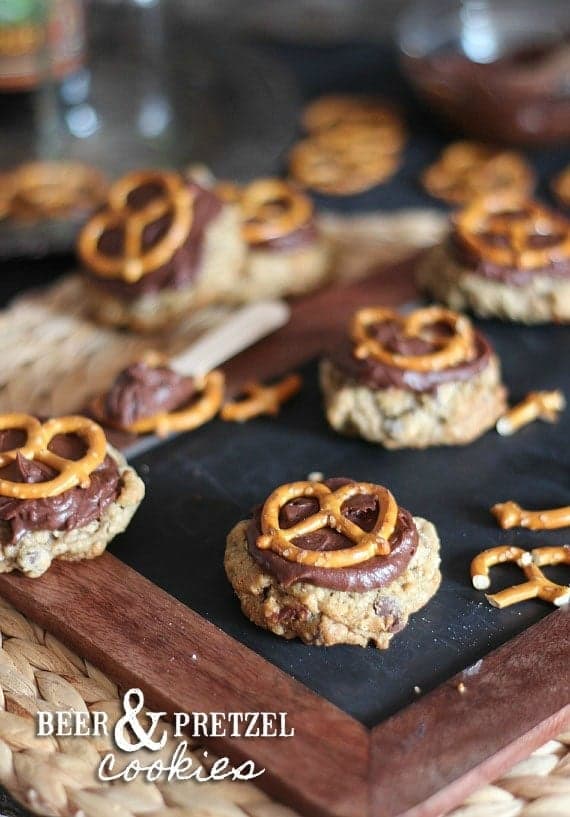 Beer and Pretzel Cookies
