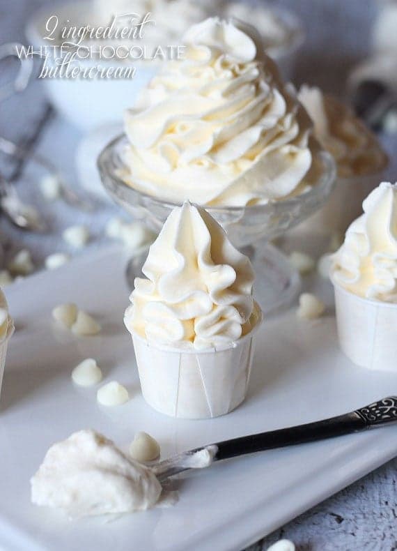 2 Ingredient White Chocolate Buttercream