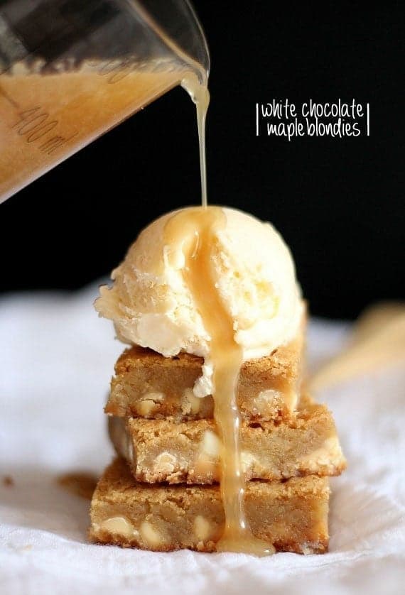 Maple White Chocolate Blondies