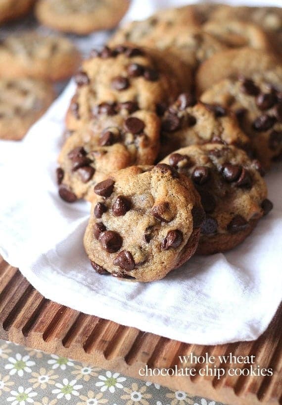 Whole Wheat Chocolate Chip Cookies {Weelicious Giveaway}