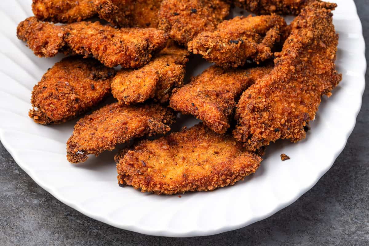Crispy Chicken Stuffing Chicken Tenders