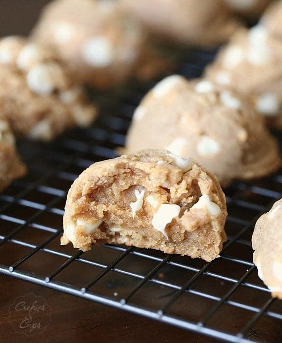 Soft Peanut Butter White Chip Cookies