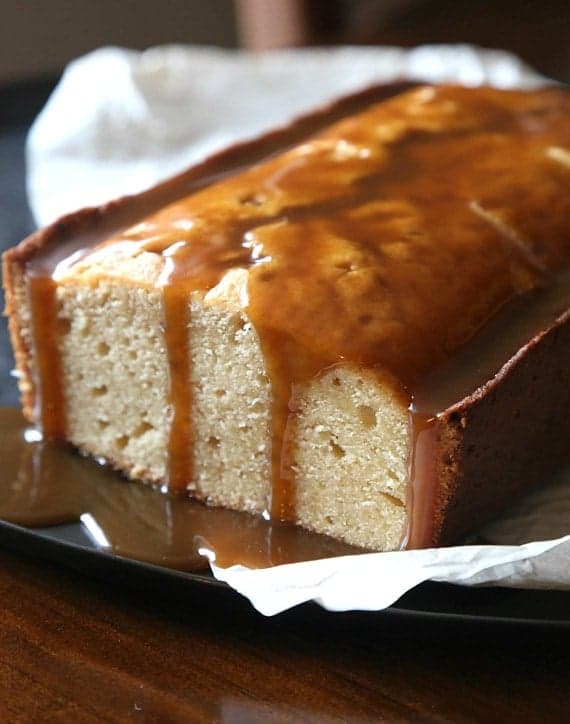 Brown Sugar Pound Cake with Salty Butterscotch Sauce