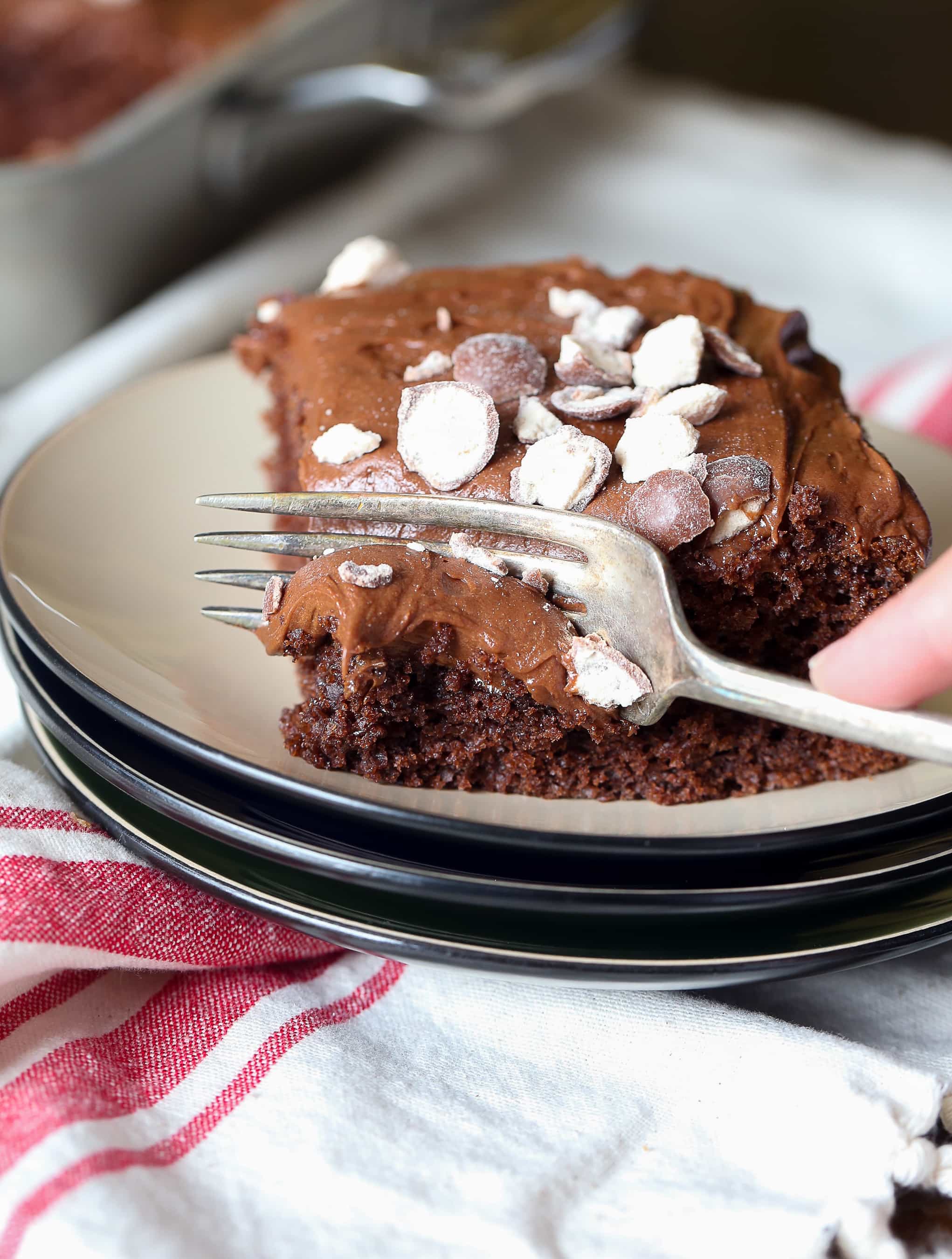 Chocolate Malt Cake with Malt Frosting