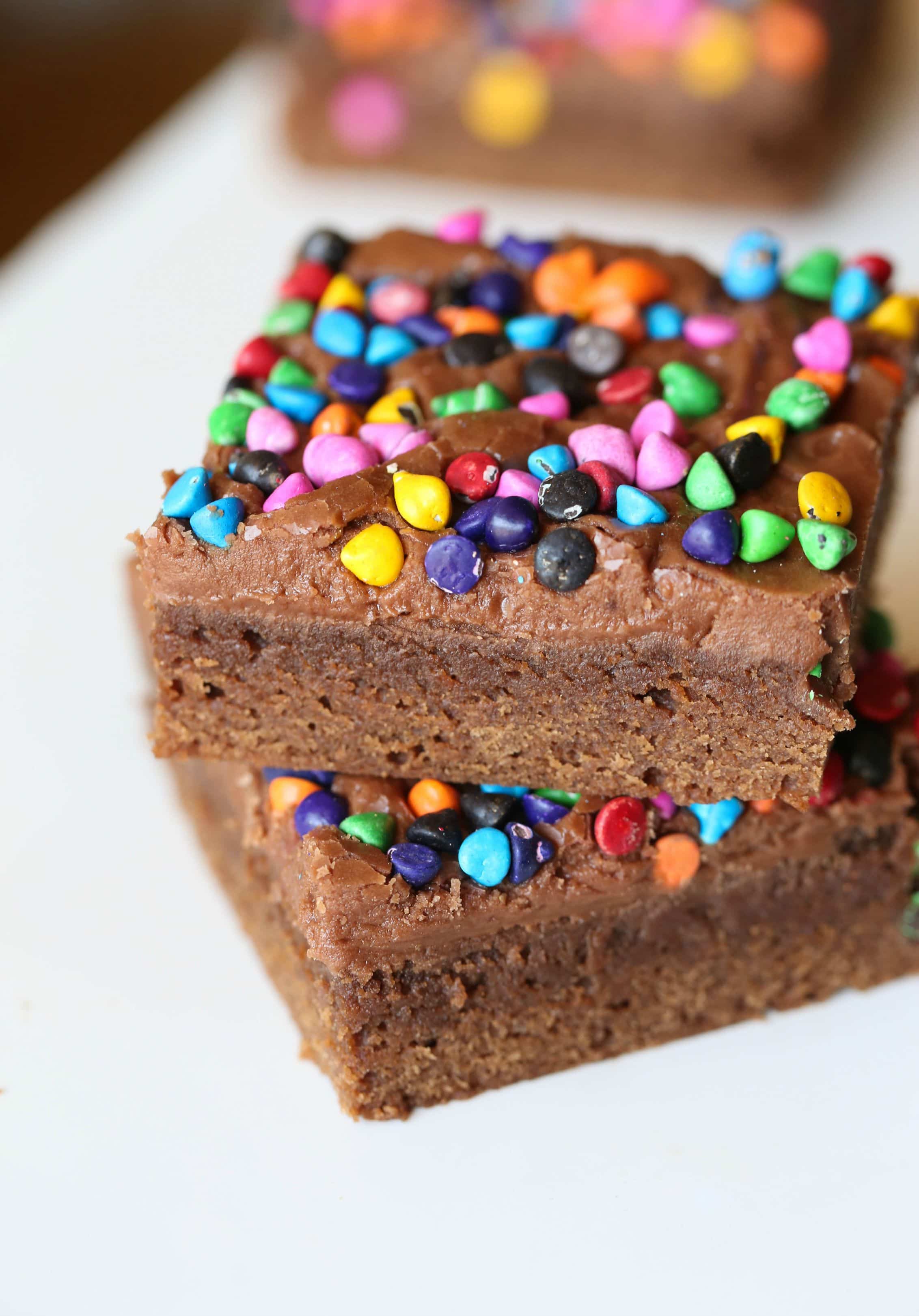 Rainbow Chip Brownies