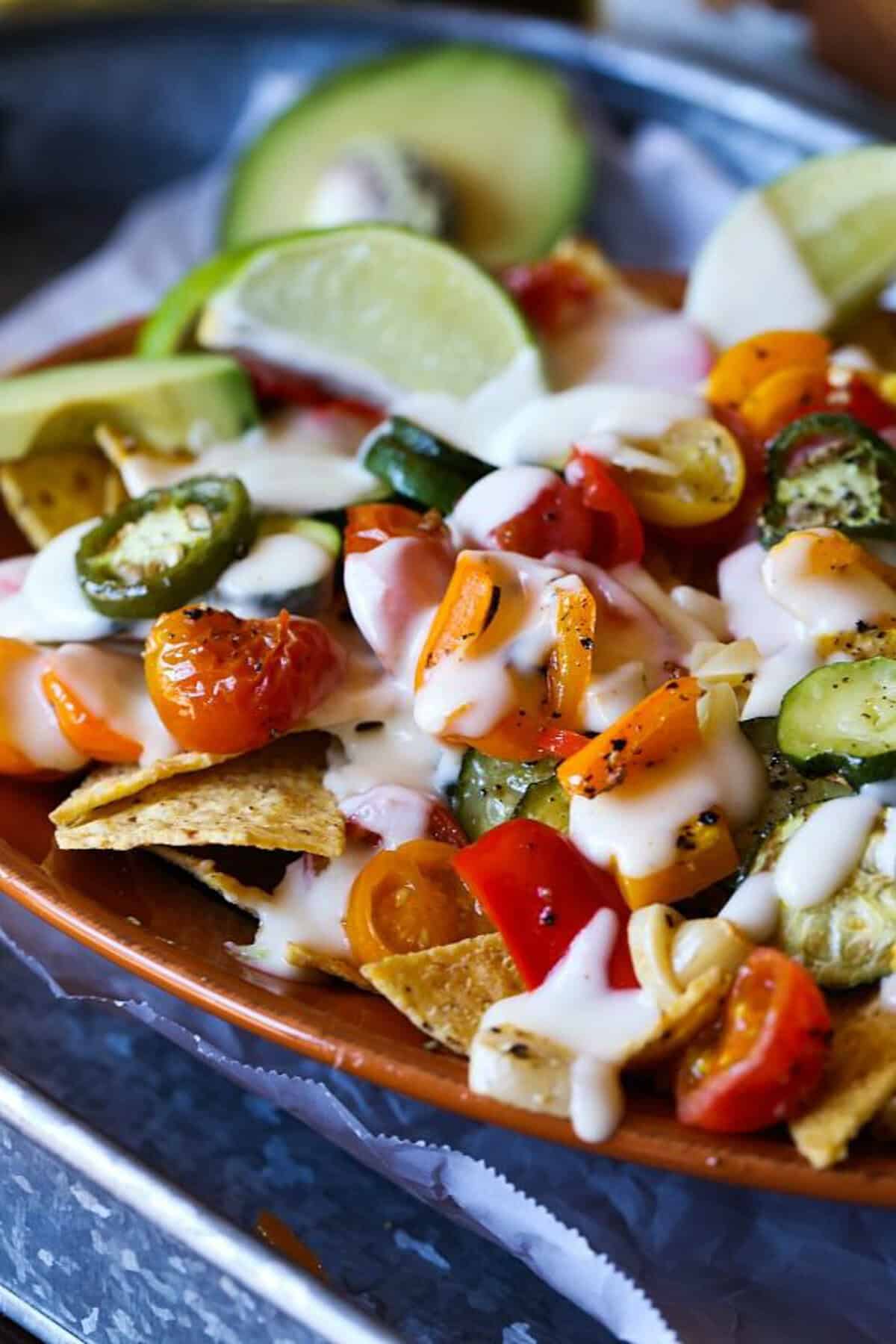 Roasted Veggie Nachos