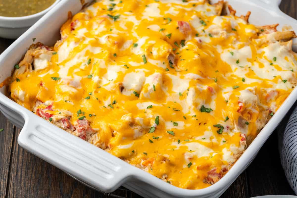 Salsa Verde Chicken Casserole