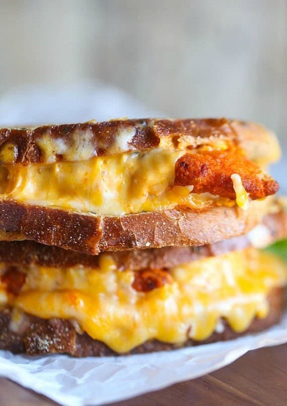 Buffalo Chicken Grilled Cheese