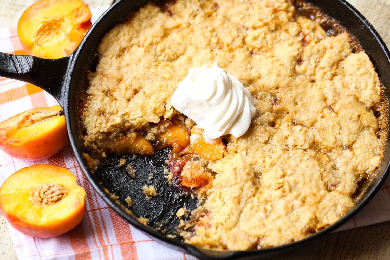 Skillet Peach Cobbler