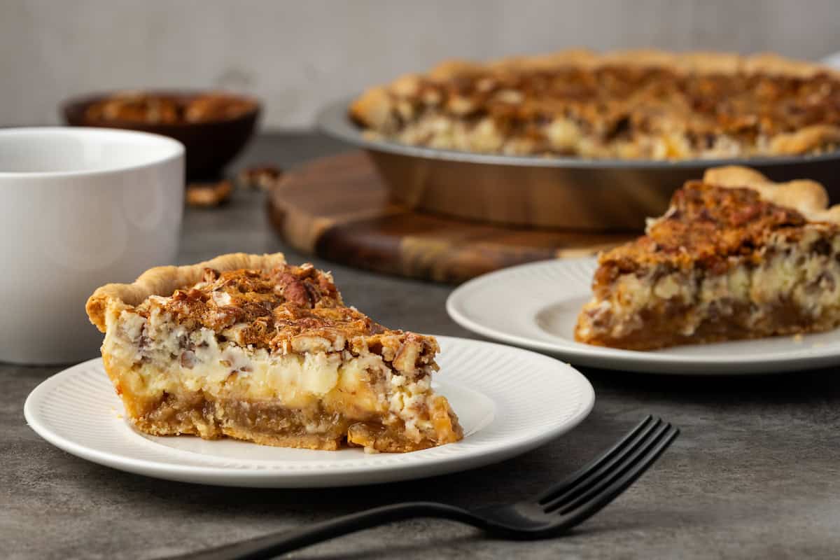 English Toffee Cheesecake Pecan Pie