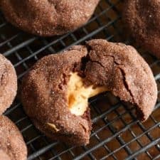 Peanut Butter Stuffed Chocolate Cookies