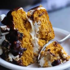 Pumpkin S'mores Cake