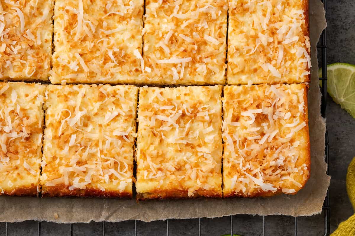Coconut Lime Cheesecake Bars