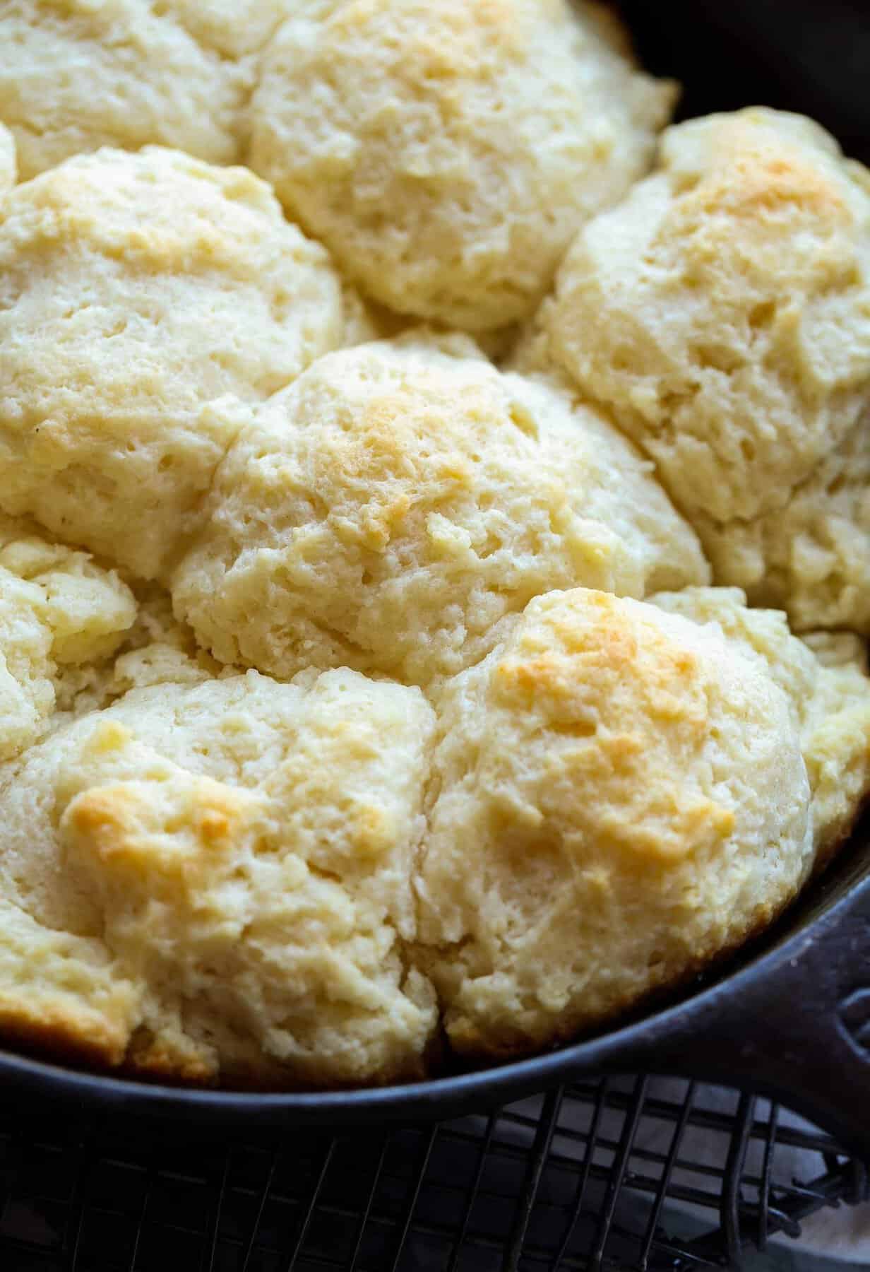 The BEST Skillet Biscuits