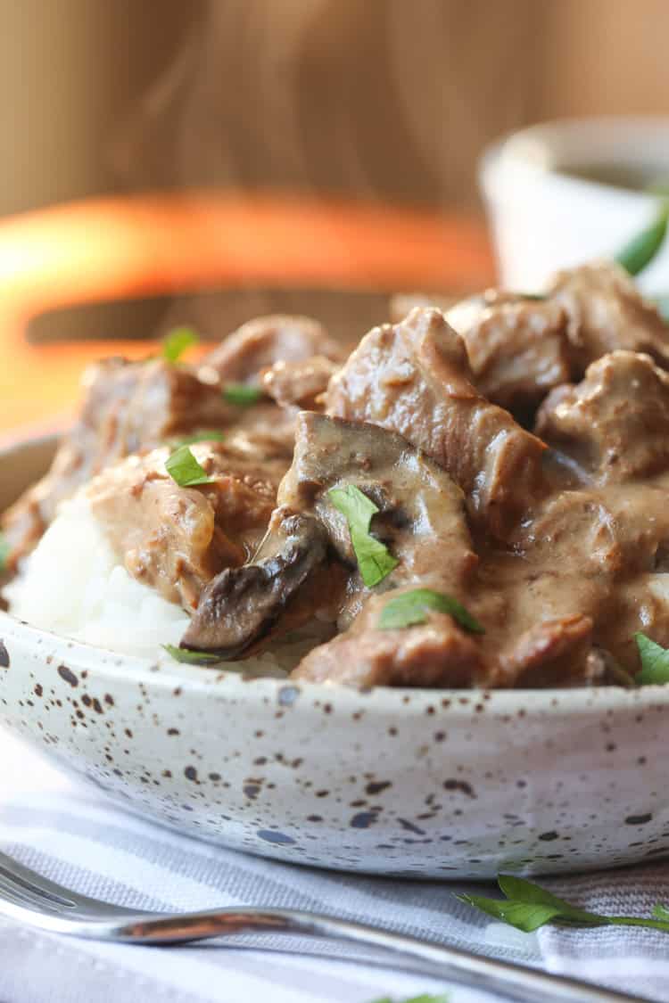 Easy Slow Cooker Beef Tips