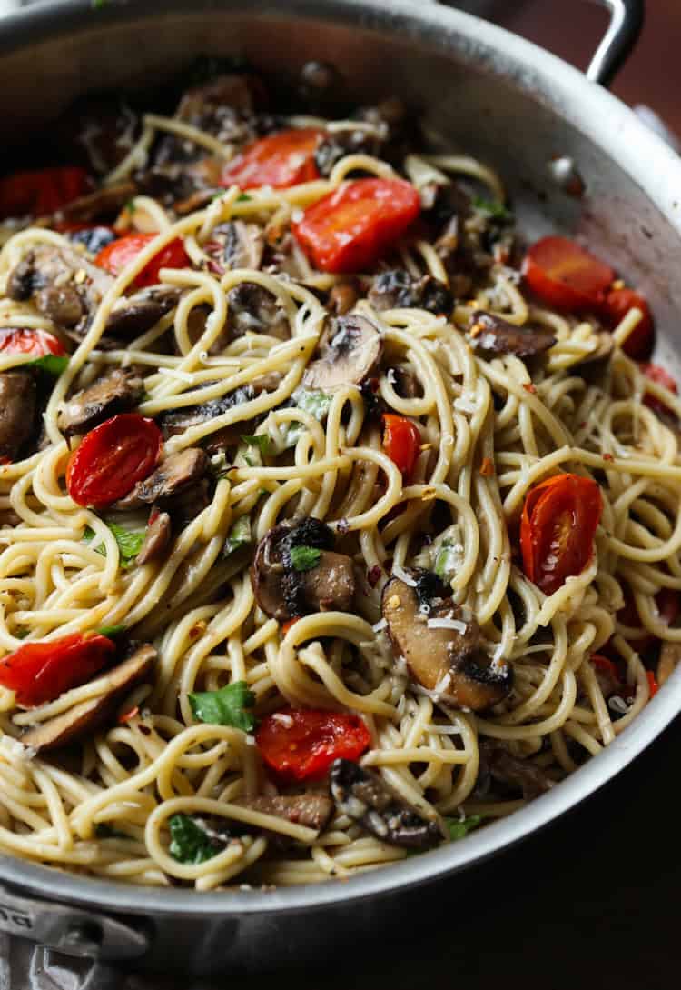 Mushroom and Garlic Butter Pasta