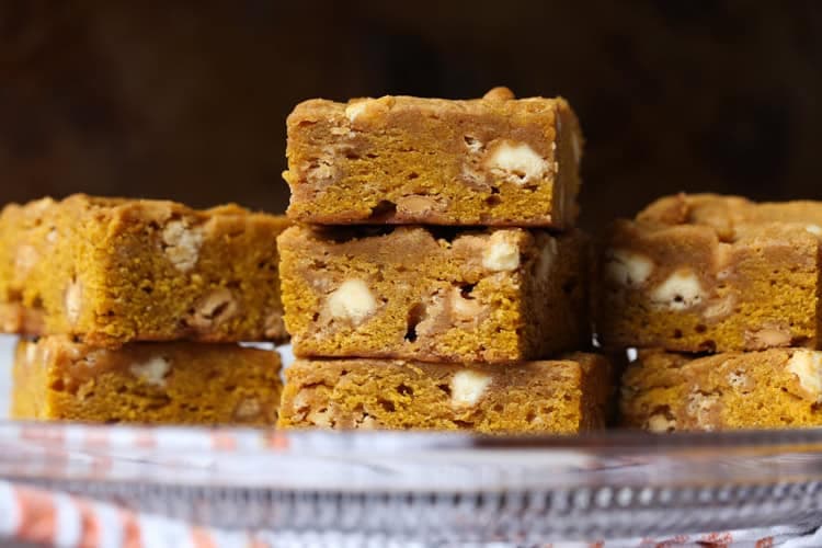 Easy Pumpkin Blondies