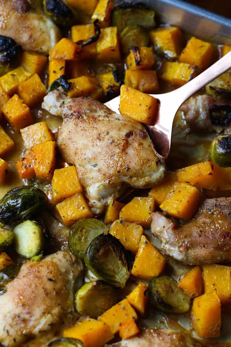 Dijon Maple Sheet Pan Chicken