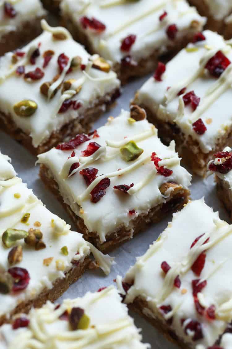 Cranberry Pistachio Bliss Bars
