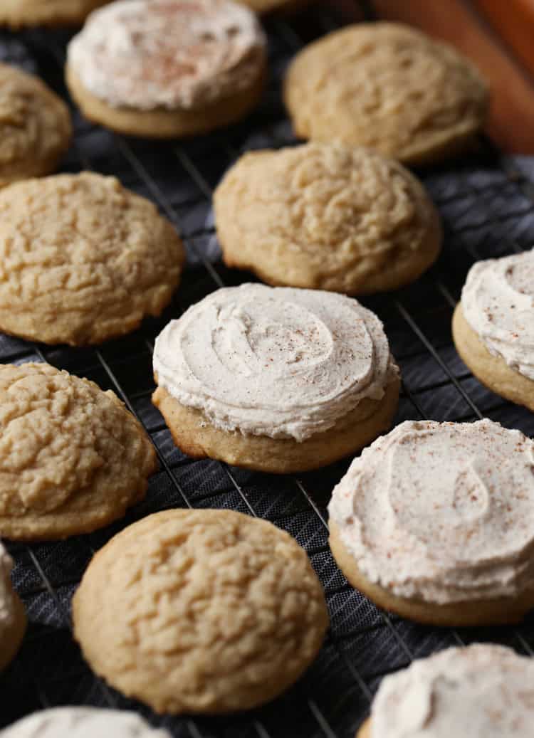 Frosted Eggnog Cookies