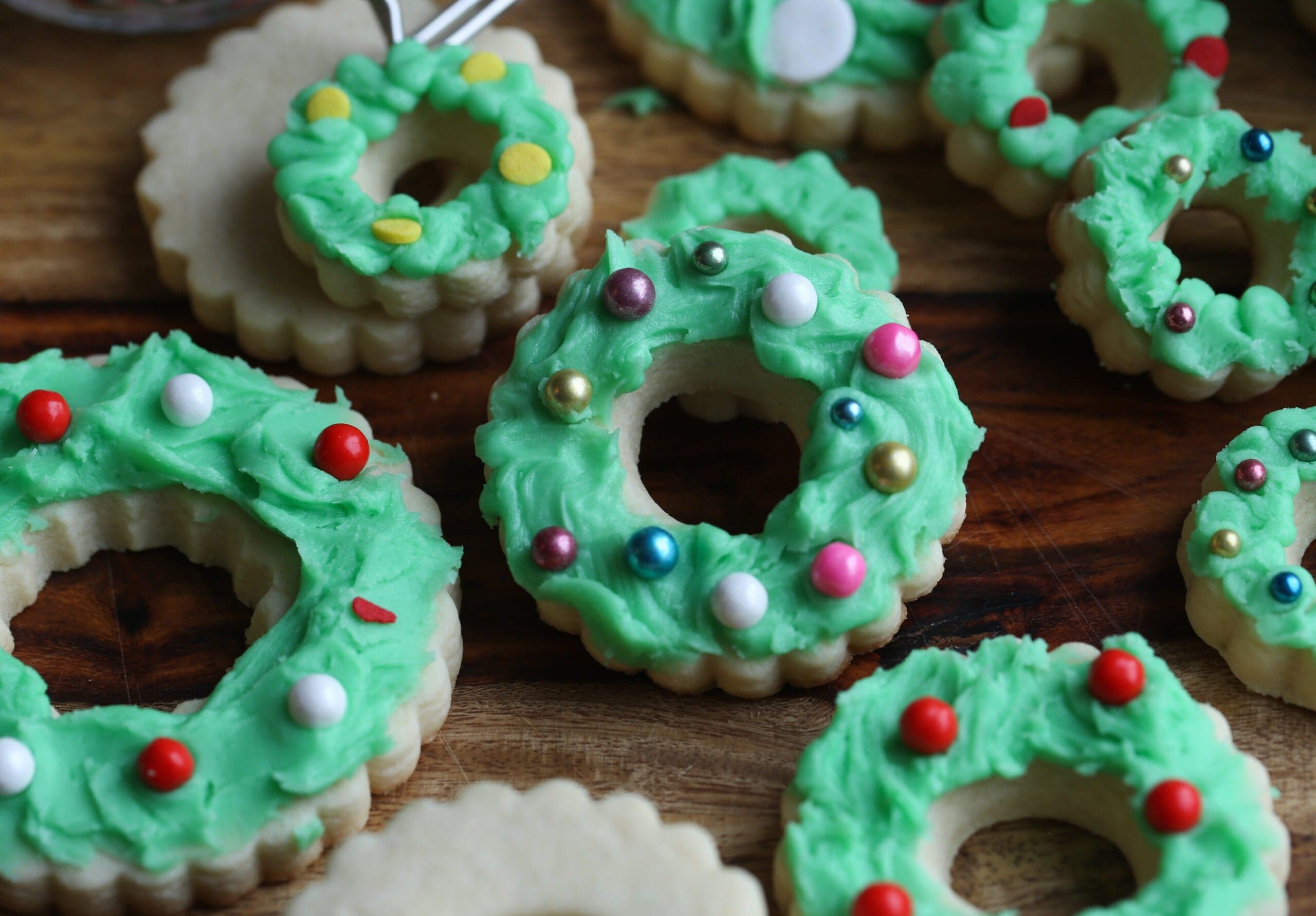 Christmas Wreath Cookies