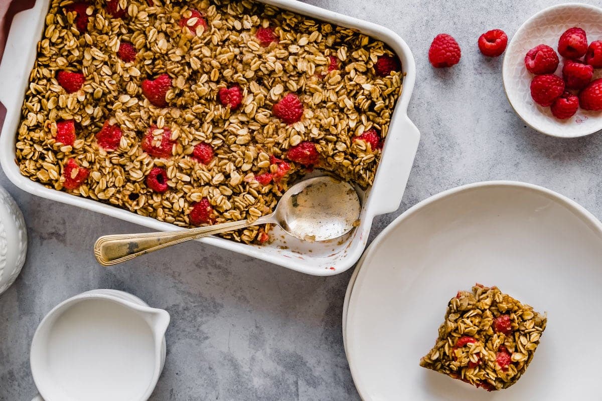 Raspberry Baked Oatmeal