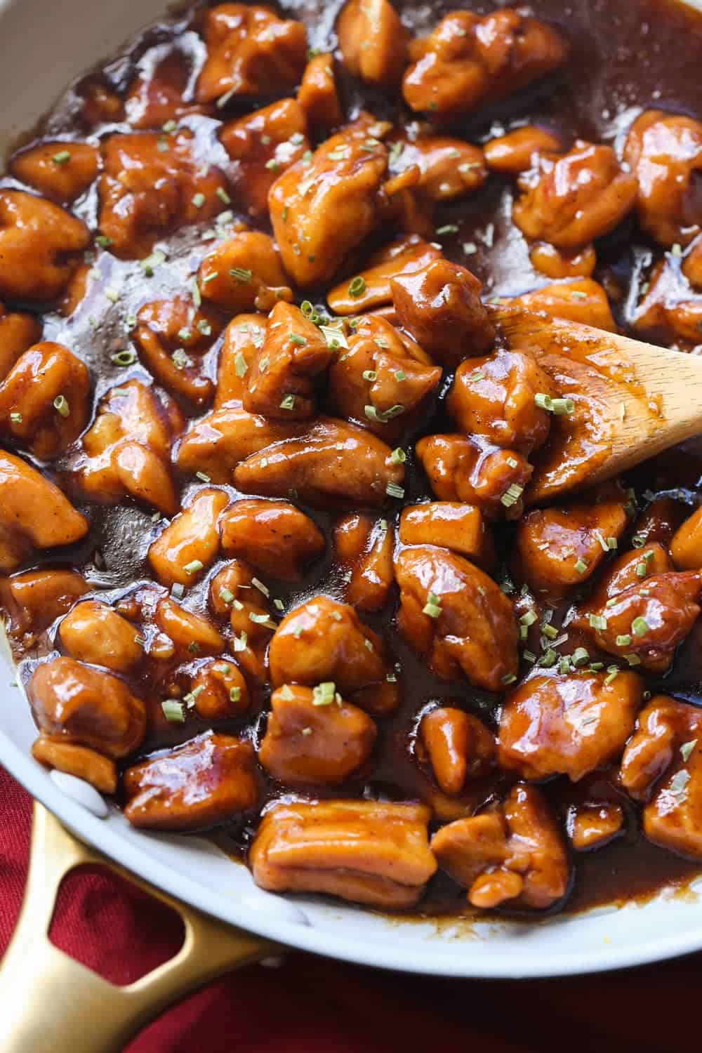 Not So Boozy Bourbon Chicken